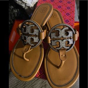 Brand new Tory Burch metal millers